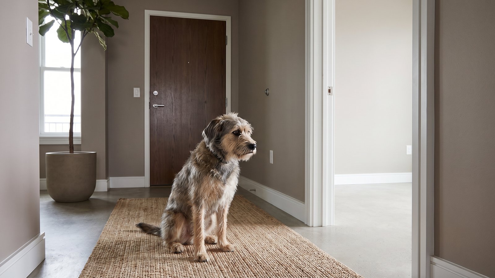 Dog destroys house when left alone: boredom vs panic