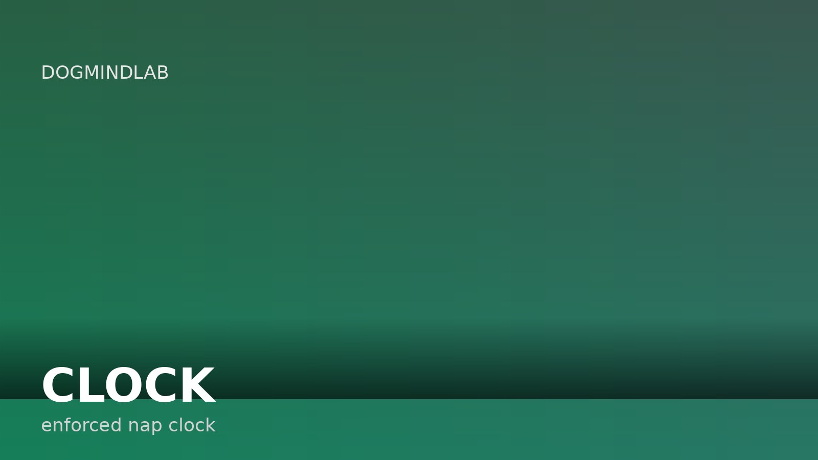 Enforced nap clock: wake windows by age