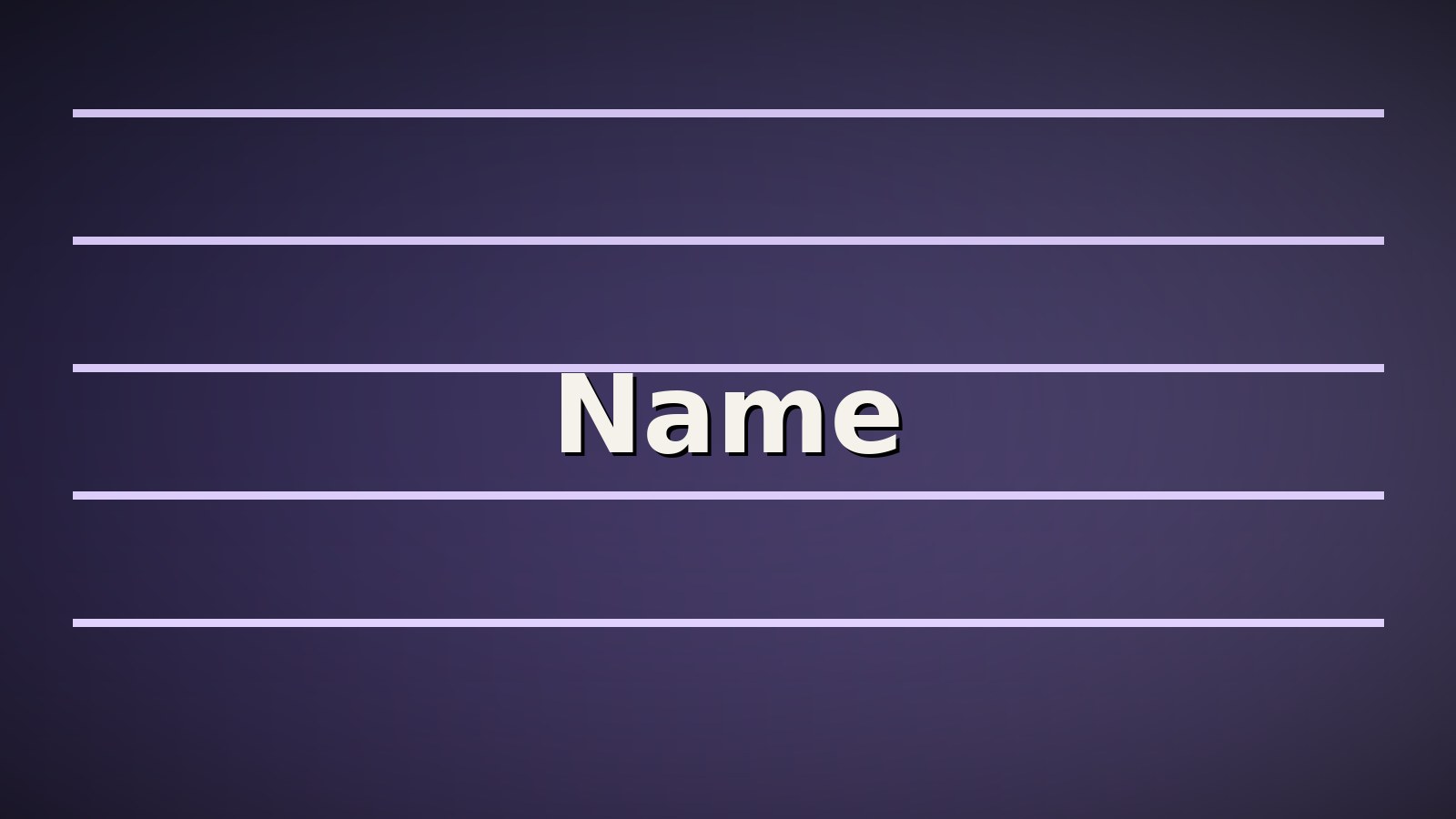Name means check-in, not punishment