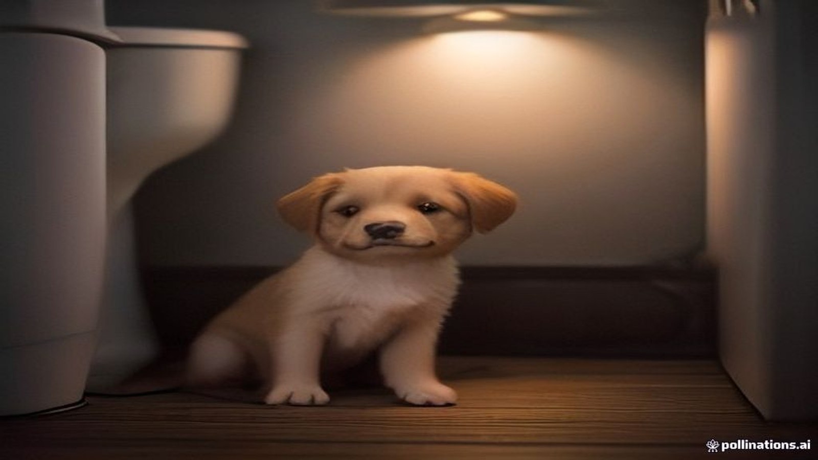 Night toilet trips after the puppy sleeps through