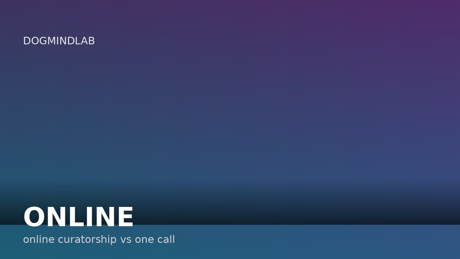 Online dog training curatorship vs one call