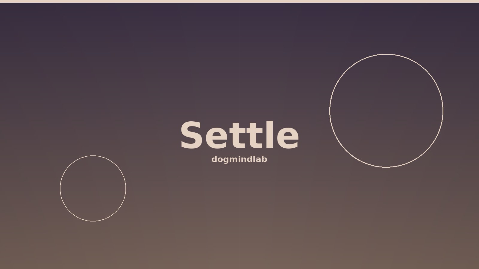 Settle after guests leave: downshift when the door closes