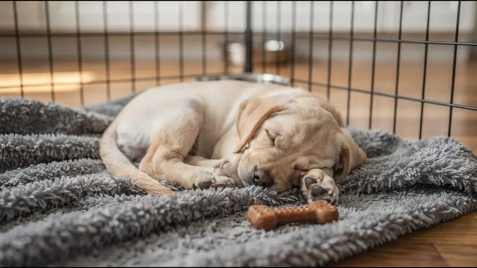 Photo illustrating: 12 week old puppy schedule: sample day with times