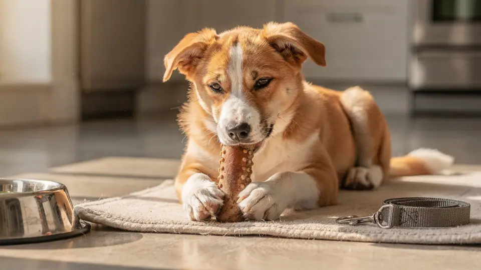 Photo illustrating: 4 month old puppy schedule: sample day with times