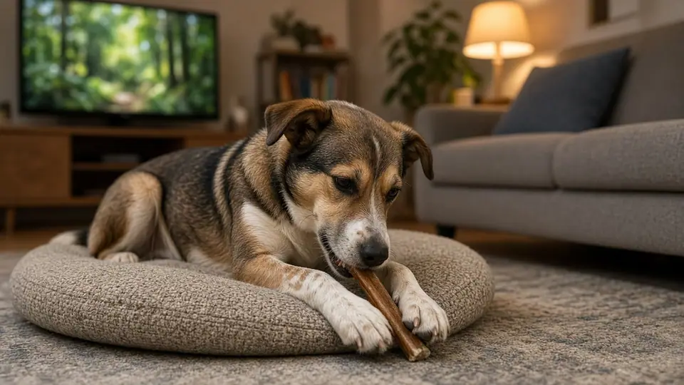 Photo illustrating: Dog barking at the TV? A step-by-step plan to stop it