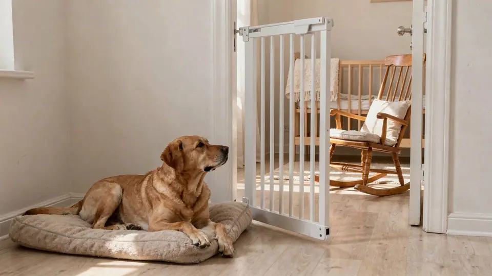 Photo illustrating: Dog and new baby: how to prepare your dog before the birth