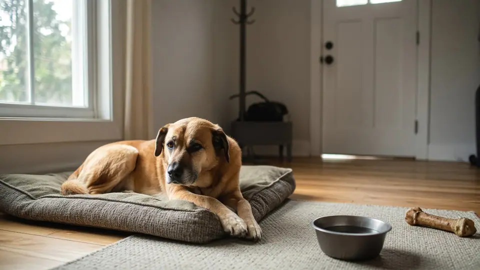 Photo illustrating: How long can a dog be left alone at home?