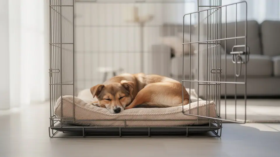 Puppy only sleeps on me: move naps to the crate